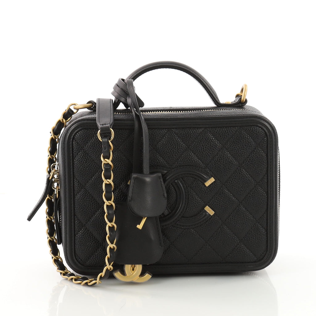 Handbag Video Whats in My Bag Featuring Chanel Mini CC Filigree Vanity  Case  YouTube